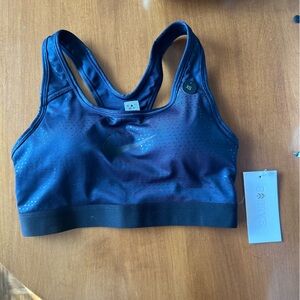 Barry’s Bootcamp Nike Metallic Dot Bra in Obsidian